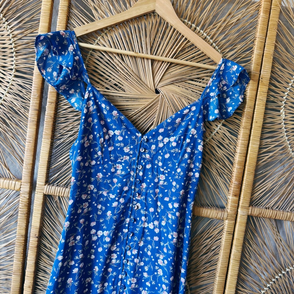 Hello Molly Blue Floral Maxi Dress - Picture 6 of 16